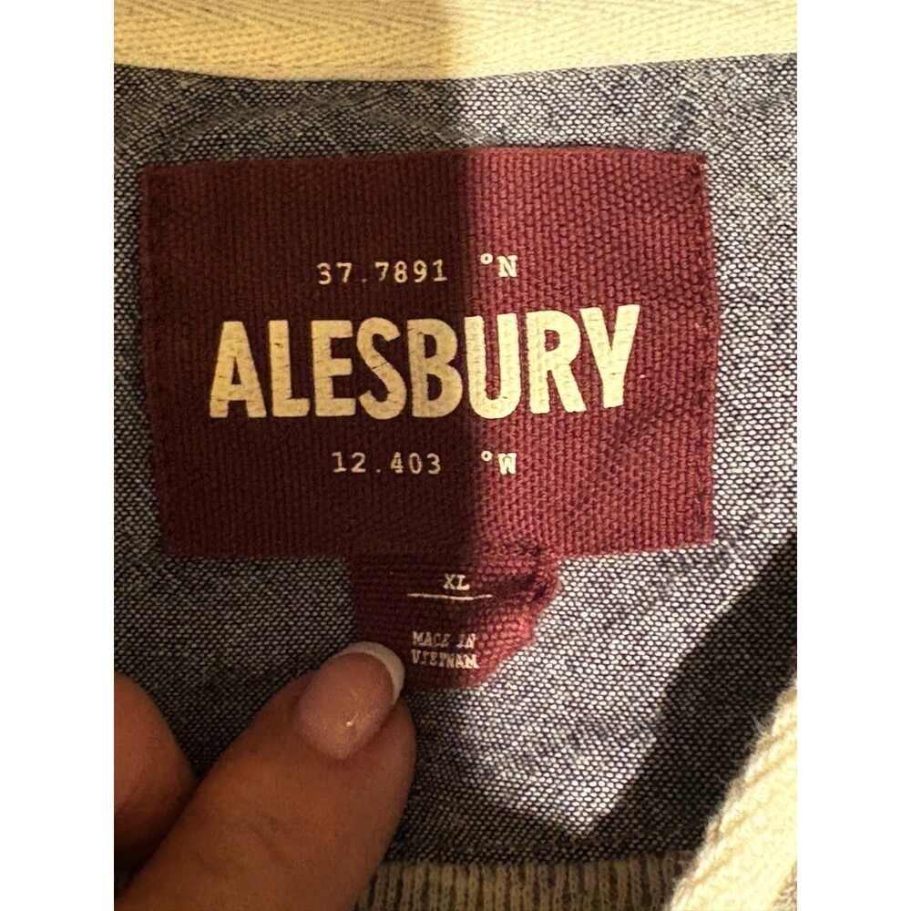 Alesbury Men's Heritage Style Henley Thermal Shirt Sz XL Gray 1/4 Zip Elevarted - Picture 4 of 12